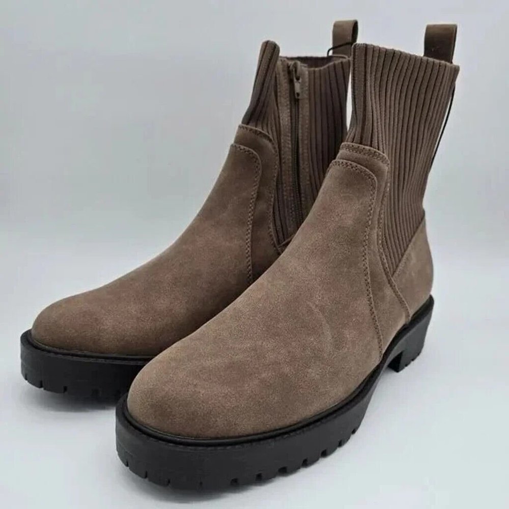Dolce Vita Women's Orelia Stretch Knit Booties - Various Sizes - Mushroom - NIB